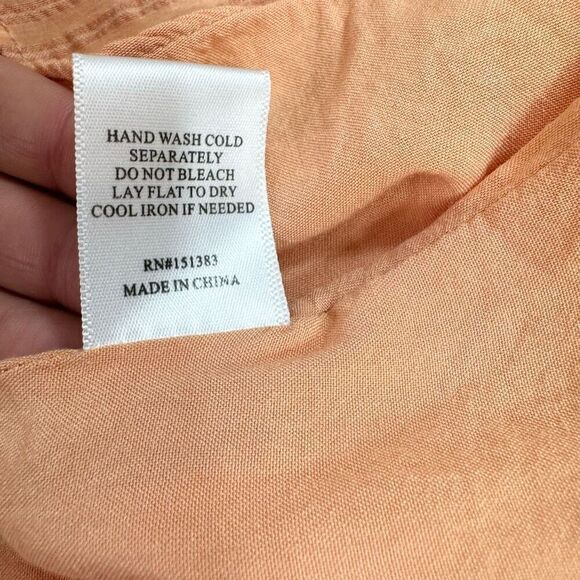 Current Air Los Angeles Dress Womens Medium Tan Striped Sleeveless A-Line - Picture 5 of 11